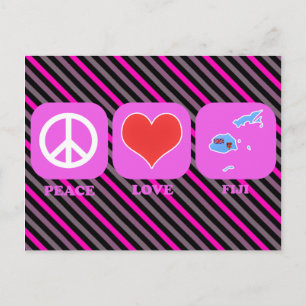 Carte Postale Peace Love Fidji