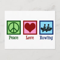 Peace Love Rowing Team Cute Crew Rowers