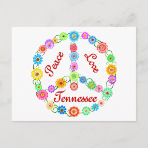 Carte Postale Peace Love Tennessee