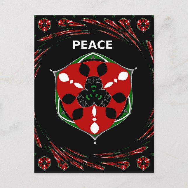 Carte Postale "Peace : with Shield Emblem" (Devant)