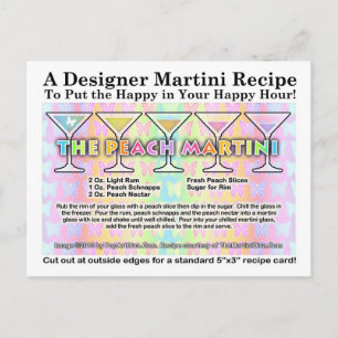 Carte Postale Peach Spring Martini Recette