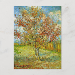 Carte Postale Peach Tree rose en fleurs par Vincent van Gogh