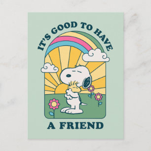 Carte Postale Peanuts   C'est bon d'avoir des amis