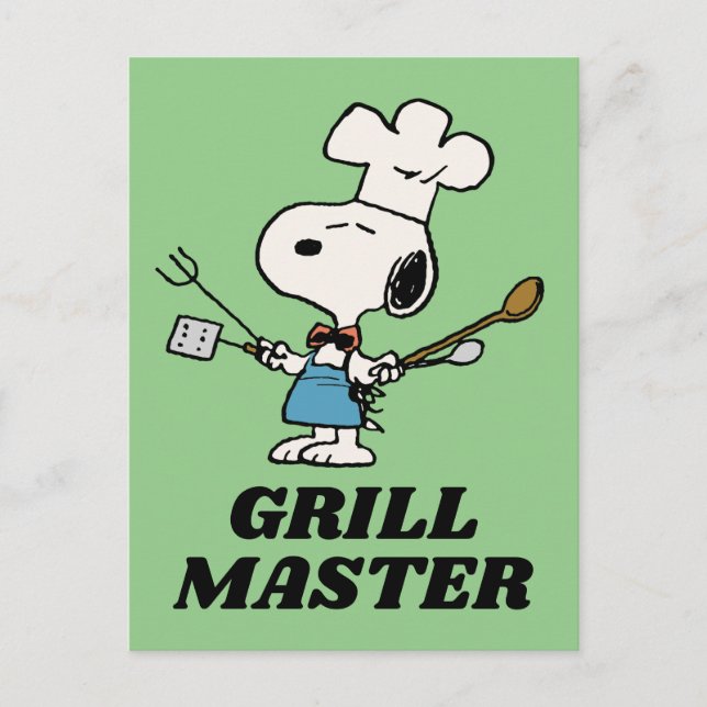 Carte Postale Peanuts | Chef Snoopy (Devant)
