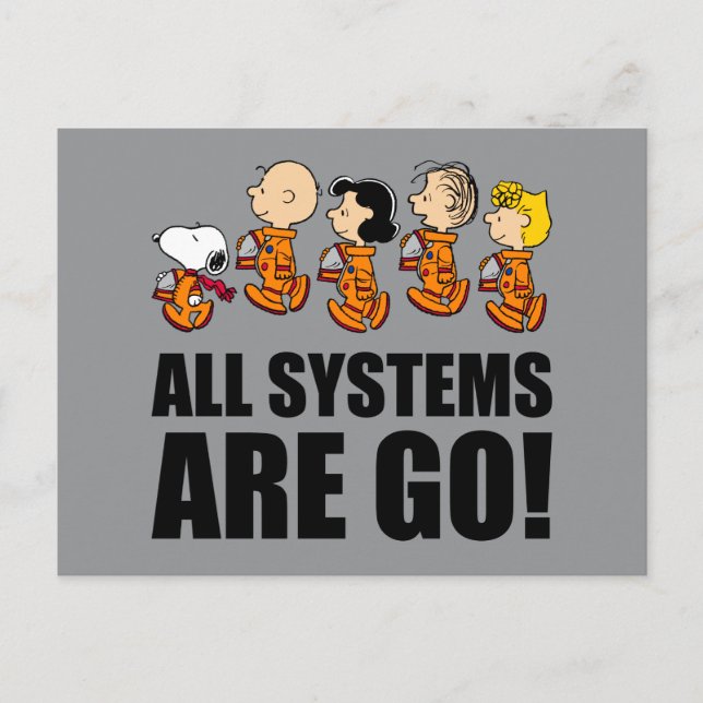 Carte Postale Peanuts | Espace (Devant)