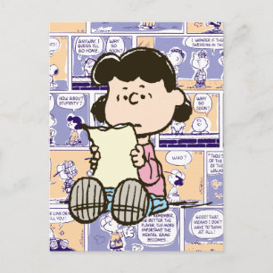 Carte Postale Peanuts   Lucy Modèle de Bande Dessinée