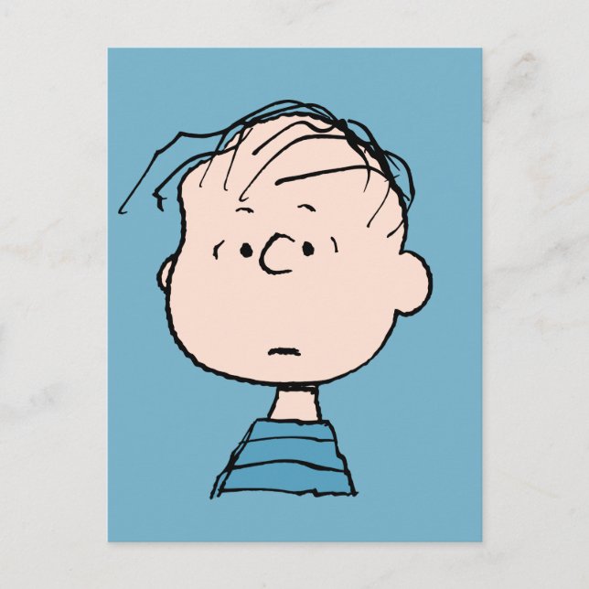 Carte Postale Peanuts | Portrait de Linus (Devant)