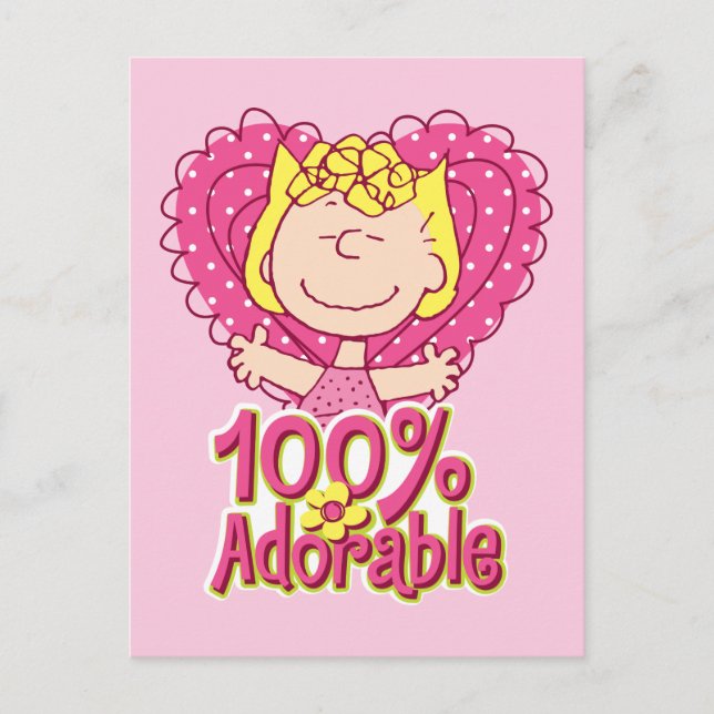 Carte Postale Peanuts | Sally 100% adorable (Devant)