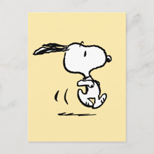 Carte Postale Peanuts   Snoopy en course