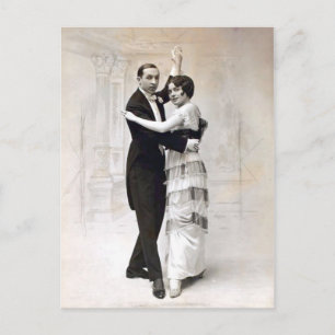 Carte Postale Pearl et Guy Magley Vintage Vaudeville Couple