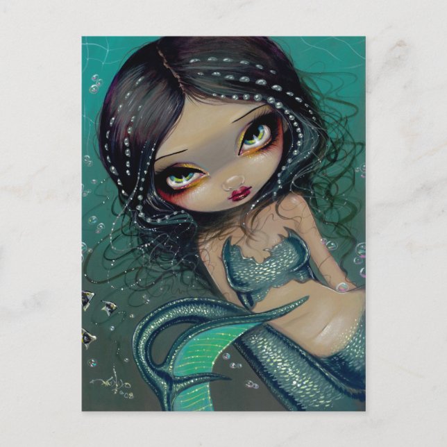 Carte postale Pearl Swirl Mermaid (Devant)