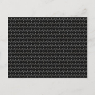Carte Postale Peau Alien de fibre de carbone noire