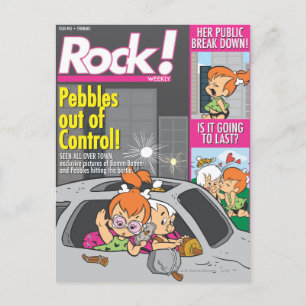 Carte Postale PEBBLES™ et Bam Bam hors contrôle