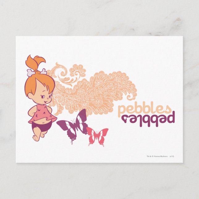 Carte Postale PEBBLES™ et papillons (Devant)