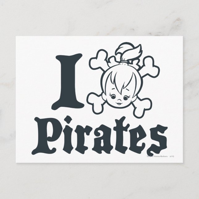 Carte Postale PEBBLES™ Le pirate (Devant)