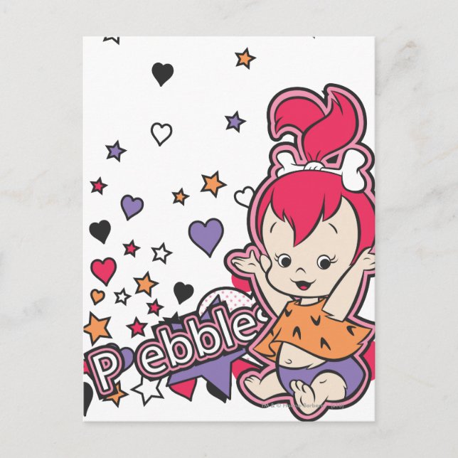 Carte Postale PEBBLES™ Purple Heart (Devant)