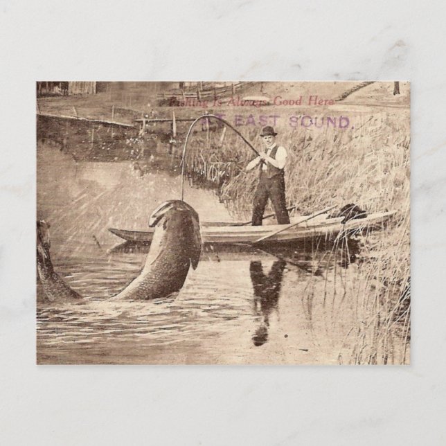 Carte Postale Pêche... (Devant)