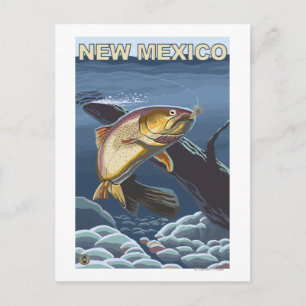 Carte Postale Pêche à la truite fardéeNouveau-Mexique