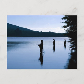 Carte Postale Pêche à l'aube