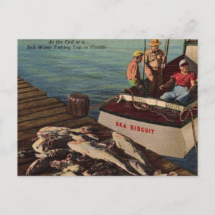 Carte Postale Pêche à l'eau salée en Floride