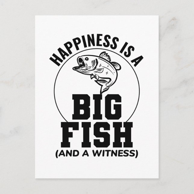 Carte Postale Pêche Pêcheurs de poisson dehors Funny Plaisanteri (Devant)
