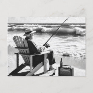 Carte Postale Pêche terminée