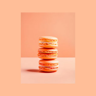 Carte Postale Pêcher Fuzz, Macarons, Passage