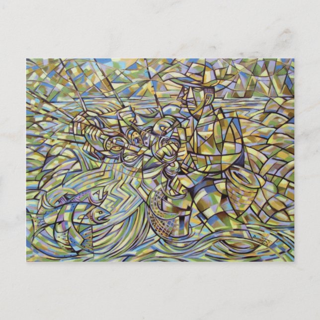 Carte postale Pêcheur de vol (Devant)