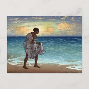 Carte Postale Pêcheur hawaïen - Charles William Bartlett