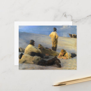 Carte Postale Pêcheurs à Skagen Beach par Peder Severin Kroyer