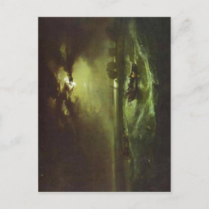 Carte Postale Pêcheurs en mer J. M. W. Turner, 1796, huile sur c