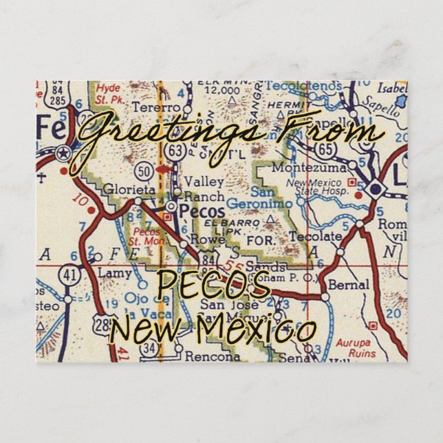 Carte Postale Pecos NM (Devant)