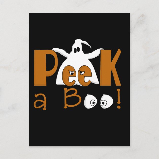 Carte Postale Peek A Boo Halloween T-shirts et cadeaux (Devant)