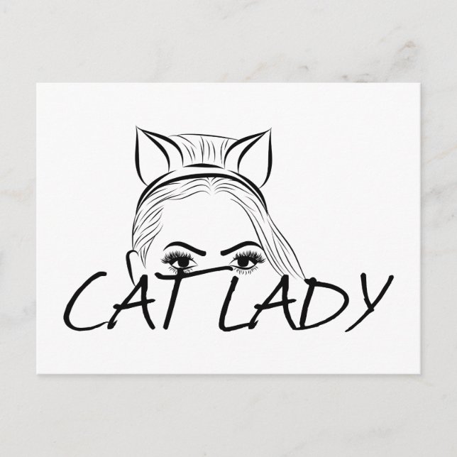 Carte Postale Peeking Cat (Devant)
