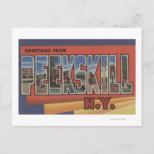 Carte Postale Peekskill, New York - Scènes de grandes lettres (Devant)