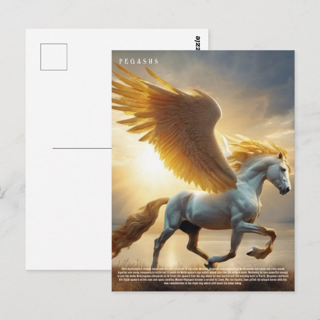 Carte Postale Pegasus (Devant / Derrière)