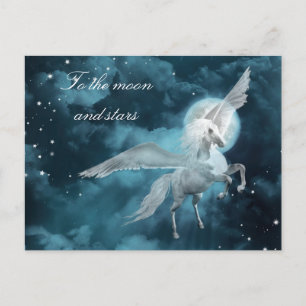 Carte Postale Pegasus clair de lune