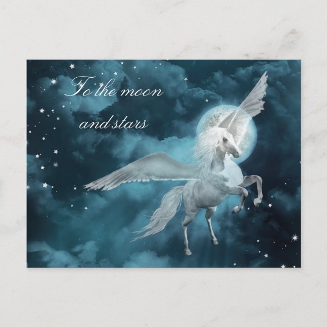 Carte Postale Pegasus clair de lune (Devant)