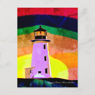 Carte Postale Peggy's Cove Lighthouse Route Nouvelle-Écosse