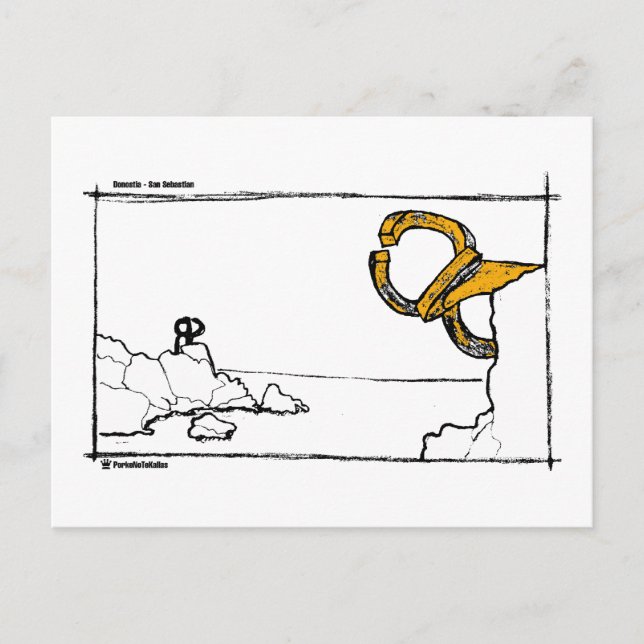 Carte Postale peine de los vientos 2 (Devant)