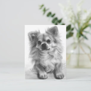 Carte Postale Peint à la main Art original Chihuahua