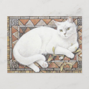 CARTE POSTALE PEINTE CAT