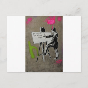 Carte Postale Peintre au travail