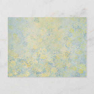 Carte Postale peinture à fleurs