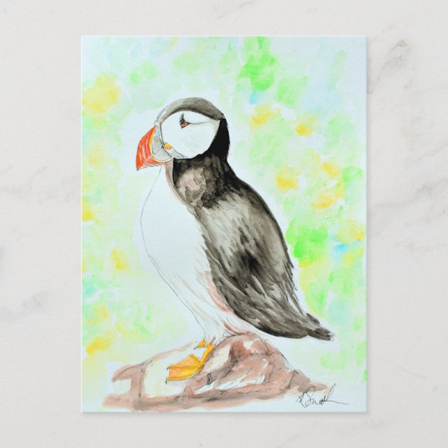 Carte Postale Peinture à l'encre et à l'aquarelle (Devant)