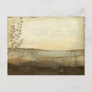 Carte Postale Peinture à l'huile de paysage moderne Sunset