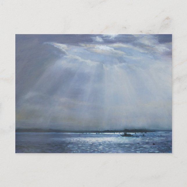 Carte postale Peinture à l'huile de Poole Harbour (Devant)