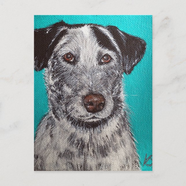 Carte Postale Peinture à pinces - Mélange à hélier (Devant)