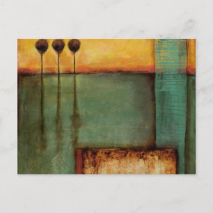 Carte Postale Peinture Abstraite avec touches de piano