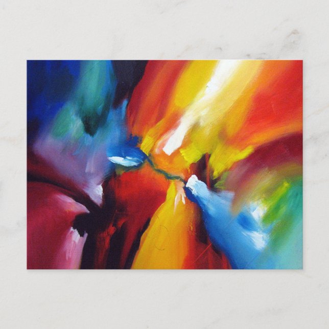 Carte Postale Peinture Abstraite contemporaine à la mode (Devant)